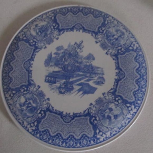 Blue Spode Blue Room Transferware Spode Italian Blue White Spode seasons pattern - Picture 2 of 5